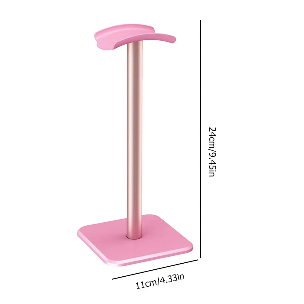 Headphone Holder Rack Aluminium Alloy Headset Stand Space Saving Desktop Organizer Earphone Hanger Gaming Headset Support Stand