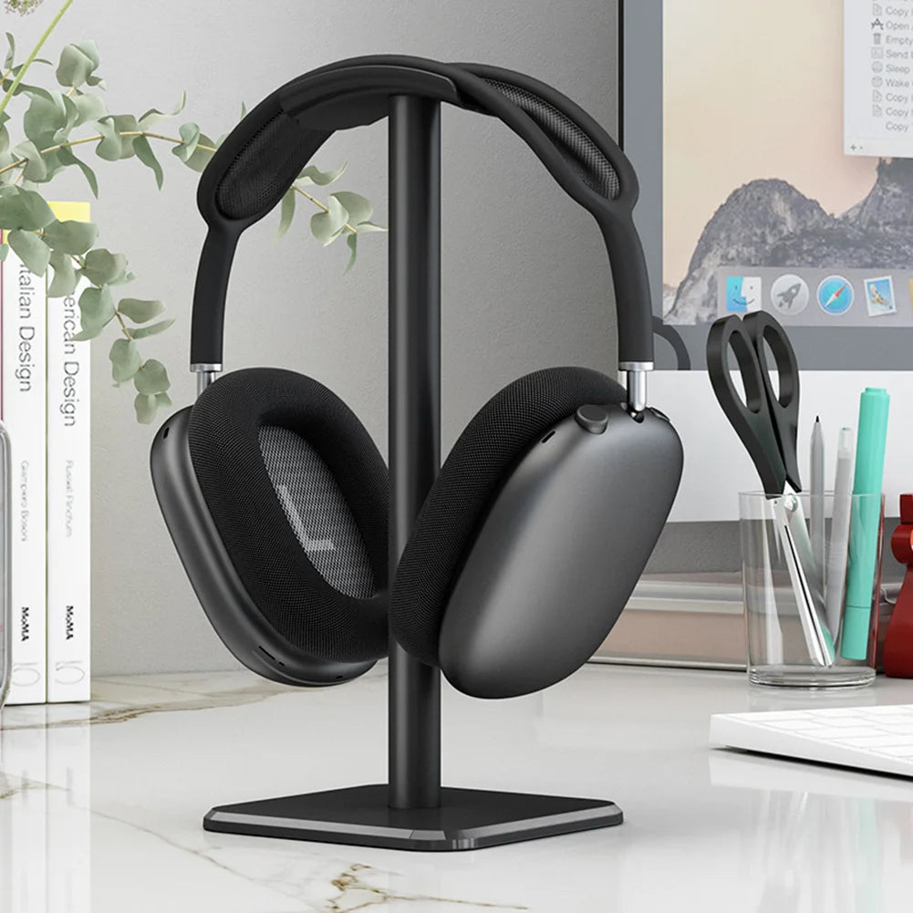 Headphone Holder Rack Aluminium Alloy Headset Stand Space Saving Desktop Organizer Earphone Hanger Gaming Headset Support Stand