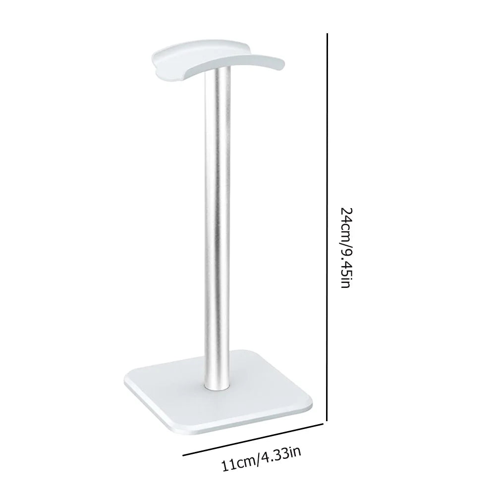 Headphone Holder Rack Aluminium Alloy Headset Stand Space Saving Desktop Organizer Earphone Hanger Gaming Headset Support Stand